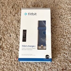 Fitbit Charge 2 Classic Band - Navy Size Large NIB